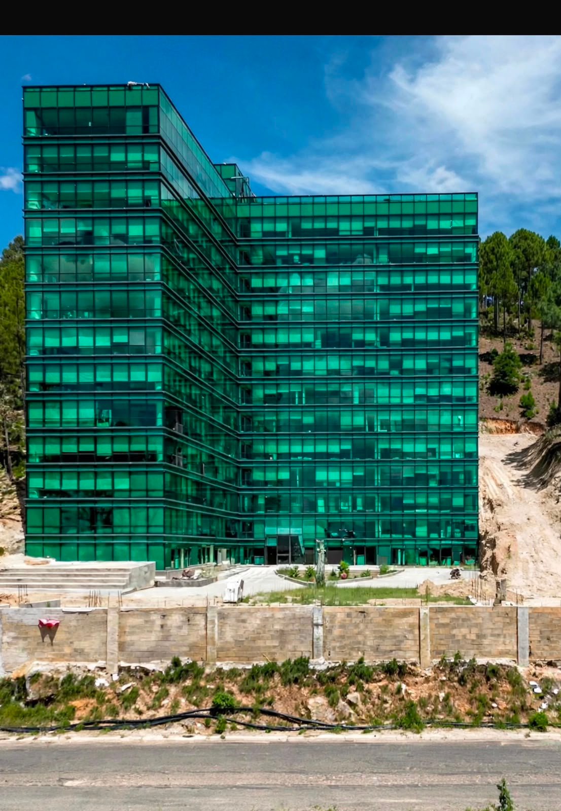 Exterior de la cabaña